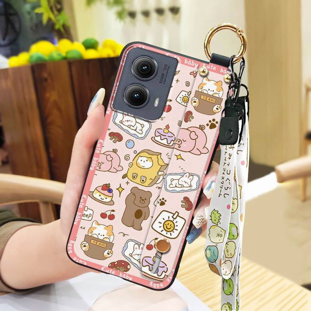 Moto Edge 5G 2024 Phone Case – Shockproof Silicone With Lanyard, Wristband, Kickstand & Anti-Knock Protection 9482726280057