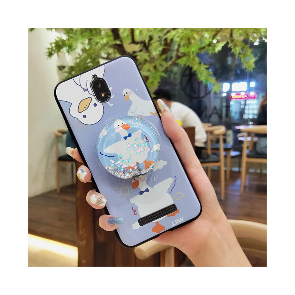 Blu View2/B130dl Phone Case Â Waterproof, Glitter Quicksand Tpu Cover With Rotatable Stand, Dirt-Resistant & Anti-Knock 9482726278054