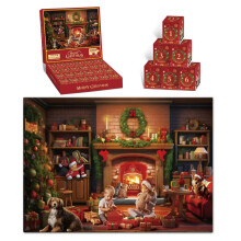 2025 24-Panel Christmas Countdown Puzzle, 1008-Piece Advent Calendar Style Puzzle for Adults – Compatible with Holiday Gift Giving