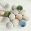 Soft Plush Ball Ornaments Red Pink Blue 8cm 15pcs 4