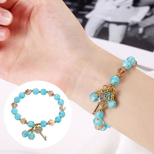 Multicolor Stretch Beaded Bracelet Set for Girls, 2PCS – Stackable, Layered, Adjustable Charm Bracelets 1