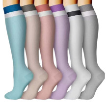 Womens Compression Socks for Running Yoga Athletic Support Socks Leggings for Women Calf Tights