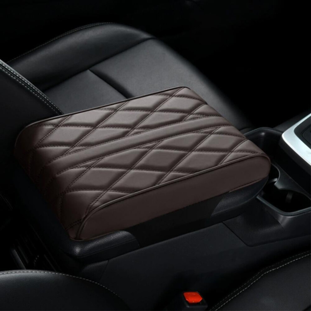 Car Center Console Cover, Center Console Pad, Armrest Mat, Memory Cotton Armrest Box Cushion For Most Vehicle Black/Grey/Brown 9464372674541