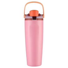 304 Stainless Steel Fitness Sports Vacuum Bottle with handle and straw, Large Capacity Macaron Thermal Mug/30/40oz