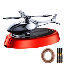 Solar Car Freshener Perfume Helicopter Decor Interior Solar Car Rotating