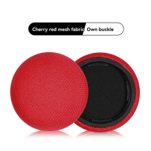 Oorkappen voor Libratone Q Core Hoofdtelefoon Vervang Zachte Oorkussens van Traagschuim en Spons Ademende Oorkappenhoes Rood