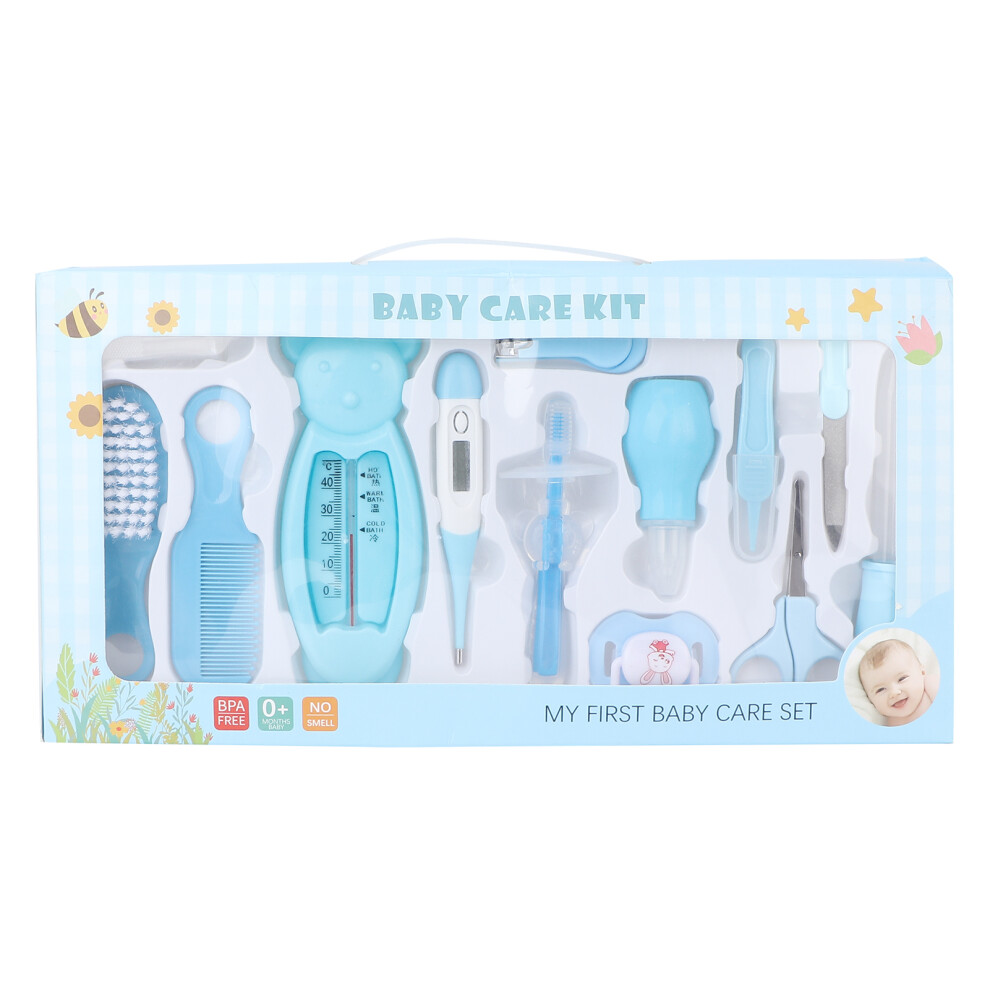 Electric Nail Trimmer For Babies All-In-One Grooming Kit Fluorescent Manicure Thermometer Nasal Aspirator Toothbrush Nail File Ergonomic Design