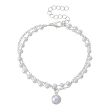 Pearl Pendant Necklace Women's Double Layer Choker 5PCS