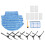 18Pcs for V55 Pro Mop Cloth Side Brush Hepa Filter for  V55 Pro Robot Vacuum Cleaner Main Filter Patch Replacement 1