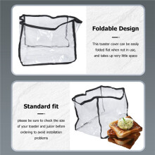 Toaster Oven Dust Cover Kitchen Appliance Cover Transparent Breakfast Machine Toaster Cover Foldable Dust Cover