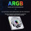 12CM Digital Display Mute Wire-Free Splicing Case Fan CPU Motherboard ARGB Light Synchronization 4PIN PWM Regular 4