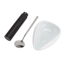 Ceramic Coffee Bean Dosing Cup Set with Spray Bottle 25g Capacity