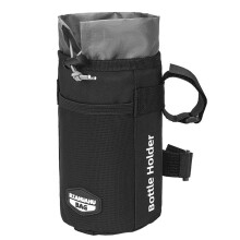 Mountain Bike Water Bottle Carrier Bag Cycling Handlebar Kettle Pouch Bicycle Handlebar Bag Accessory for Riding Black