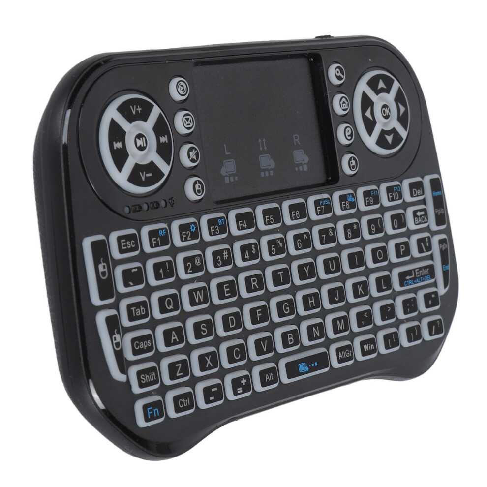 Mini Touchpad Keyboard 3-Color Backlight 1020Mah Bluetooth 2.4Ghz 8381387573526