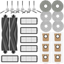 Accessoires de Rechange pour Aspirateur Robot pour L20 Ultra / L30 Ultra, Brosse Latérale Principale, Filtre Hepa, Chiffon de Nettoyage