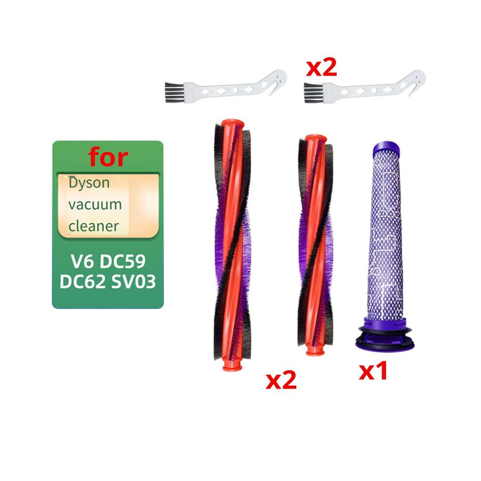 For V6 Dc59 Dc62 Sv03 Vacuum Cleaner Accessories Electric Brush Roller Brush Replacement Parts Brush White 6033505727589