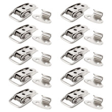 10Pcs Cabinet Spring Loaded Iron Straight Loop Toggle  45Mm Length