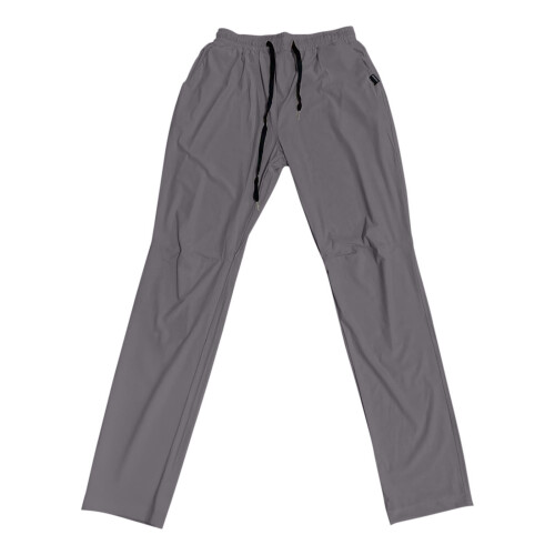 Men's Slim-Fit Tapered Pants Solid Color Breathable Elastic 2