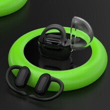 Örnproppar med hög kapacitet, transparent fodral, Bluetooth-hörlurar, trådlösa sporthörlurar, förlängd batteritid och säkra trådlösa