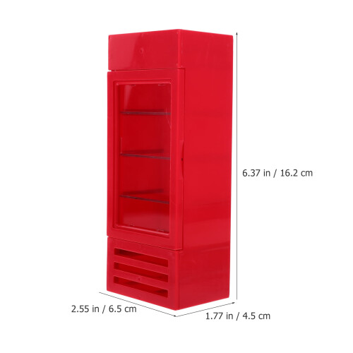 Παιδικό Μίνι Ψυγείο Κόκκινο 1 Σετ 6,4X2,6X1,8 ίντσες 2