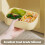 Silikon-Lunchbox mit 3 Fächern – mikrowellengeeignet, lebensmittelecht, luftdicht, leicht 5