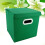 Foldable Fabric Storage Bin Green 1Pcs 11x11x11in 1