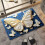 Tapis papillons antidérapant en polyester 51 x 76 cm 1