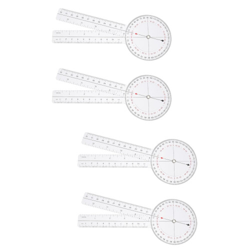 Righello angolare Dash Scale Goniometro trasparente2 pezzi