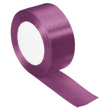 25 Yards (ca. 23 m) lange Satinbandrollen (1,5 Zoll/ca. 3,8 cm) für Bastelarbeiten, Haarschleifen, Geschenkverpackungen, Hochzeits- und