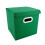 Foldable Fabric Storage Bin Green 1Pcs 11x11x11in 2