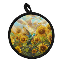 Tapis de pot de tournesol antidérapants et isolants (2 pièces)