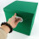 Foldable Fabric Storage Bin Green 1Pcs 11x11x11in 3
