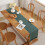 Chemin de table rustique d'automne avec pompons 18 x 90 pouces 2