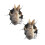 3D Removable Rabbit Wall Sticker 2PCS 1