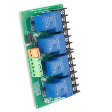 4-kanaals relaismodule voor PLC-automatisering DC30V/AC250V