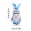 Easter Bunny Plush Decor Blue Pink 2 pcs 4