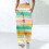 Women's Printed Drawstring Jogger Pants Color Blocked 1