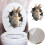 3D Removable Rabbit Wall Sticker 2PCS 4