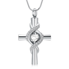 Infinity Crematie-as hanger kruis ketting met
