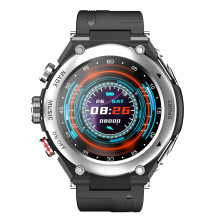 Montre connectée Hwkond T92 pour homme avec écouteurs sans fil intégrés, MP3 et Bluetooth, écran circulaire de 1,28 pouce, fonctions fitness et