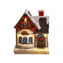 Décoration de Noël lumineuse en résine pour maison (1 pièce)