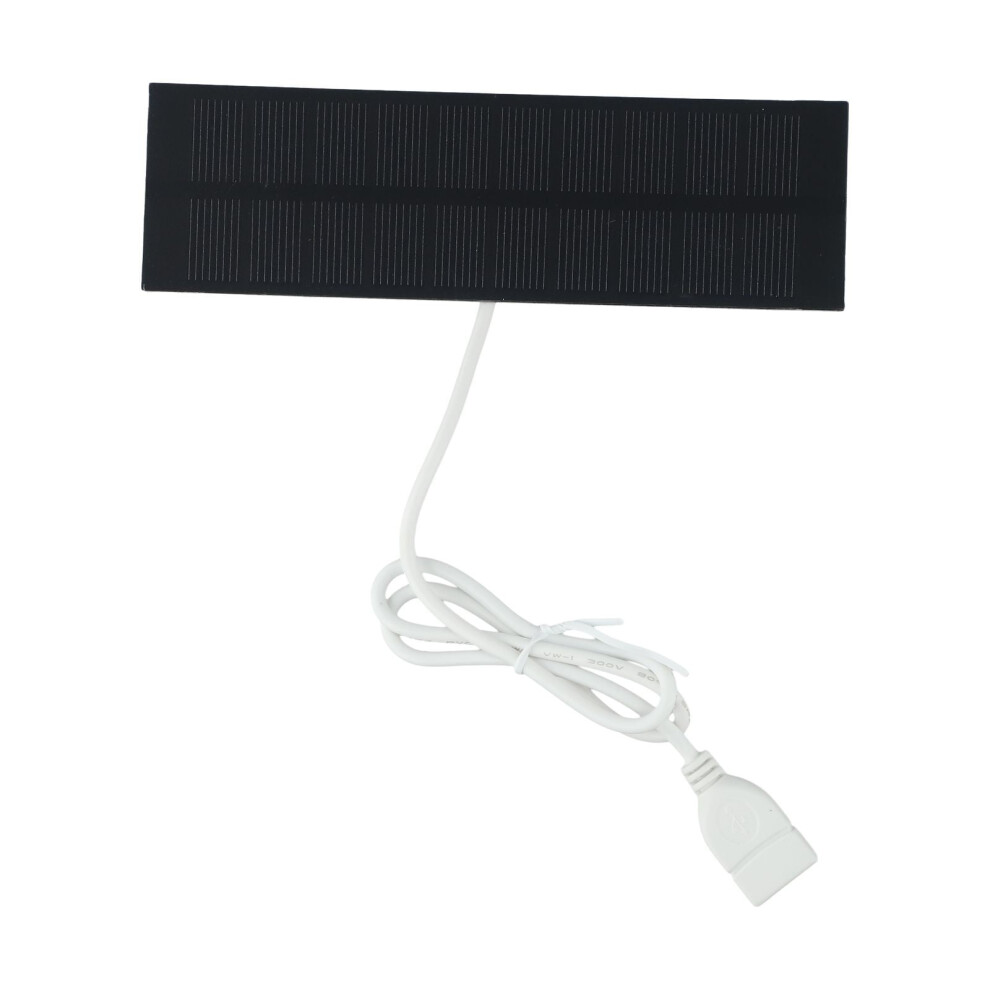 2W Solar Panel Charger Mobile Power Bank Light Fan Charger Charge 3.7-5V Battery Home Improvement Accessories Household Supplies 9358459392278