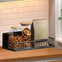 Magnetic Basket Organizer for Fridge, Large Magnetic Storage Bin Container for Refrigerator, Kitchen Counter, Cabinet, Magnetic Fridge Organizer