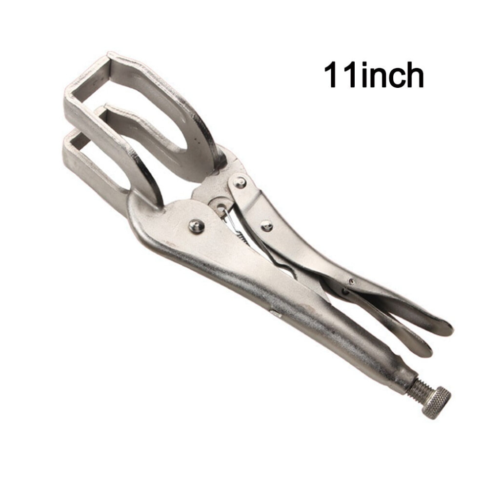1Pc 9/11Inch Multifunctional Pliers Steel Vice Vise Holding Welding Sheet Clamp U-Shaped Welding Pliers Fixed Clamping Hand Tool, 11Inch 9482726281153