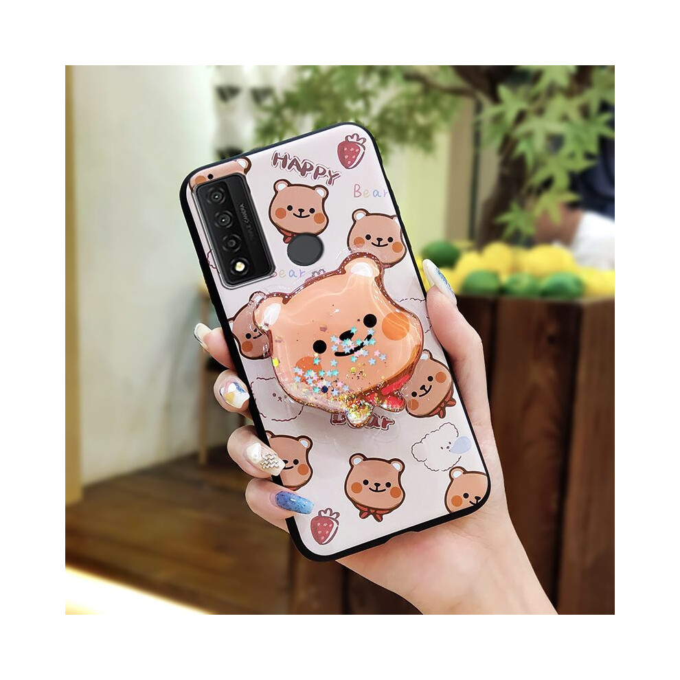 Tpu Phone Case For Tcl 20 Xe Â Glitter Quicksand Design, Rotatable Kickstand, Lens Protection, Anti-Knock & Waterproof 9482726281139