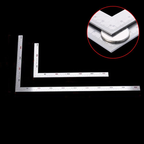 L Square Angle Ruler 300mm, 90 Right Angle Scriber Guide for Woodworking – Precision Adjustable Layout Tool 1