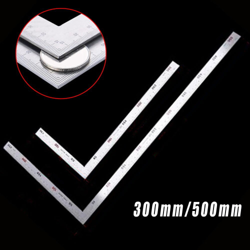 L Square Angle Ruler 500mm, 90 Right Angle Scriber Guide for Woodworking – Precision Adjustable Layout Tool 2