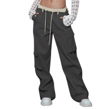 Women's High-Waist Cargo Pants Relaxed Fit M
