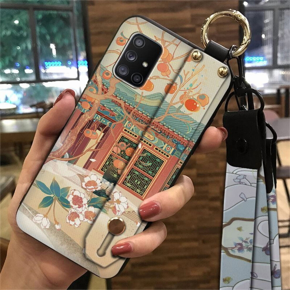 Phone Case For Samsung Galaxy A71 5G Â Wristband, Kickstand, Shockproof, Waterproof, Anti-Dust Silicone Cover 9482726282235