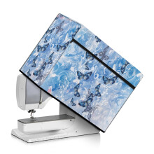 Butterfly Music Sewing Machine Protector Cover – Reusable Dust Cover with Pockets, Compatible with Large Sewing Machines